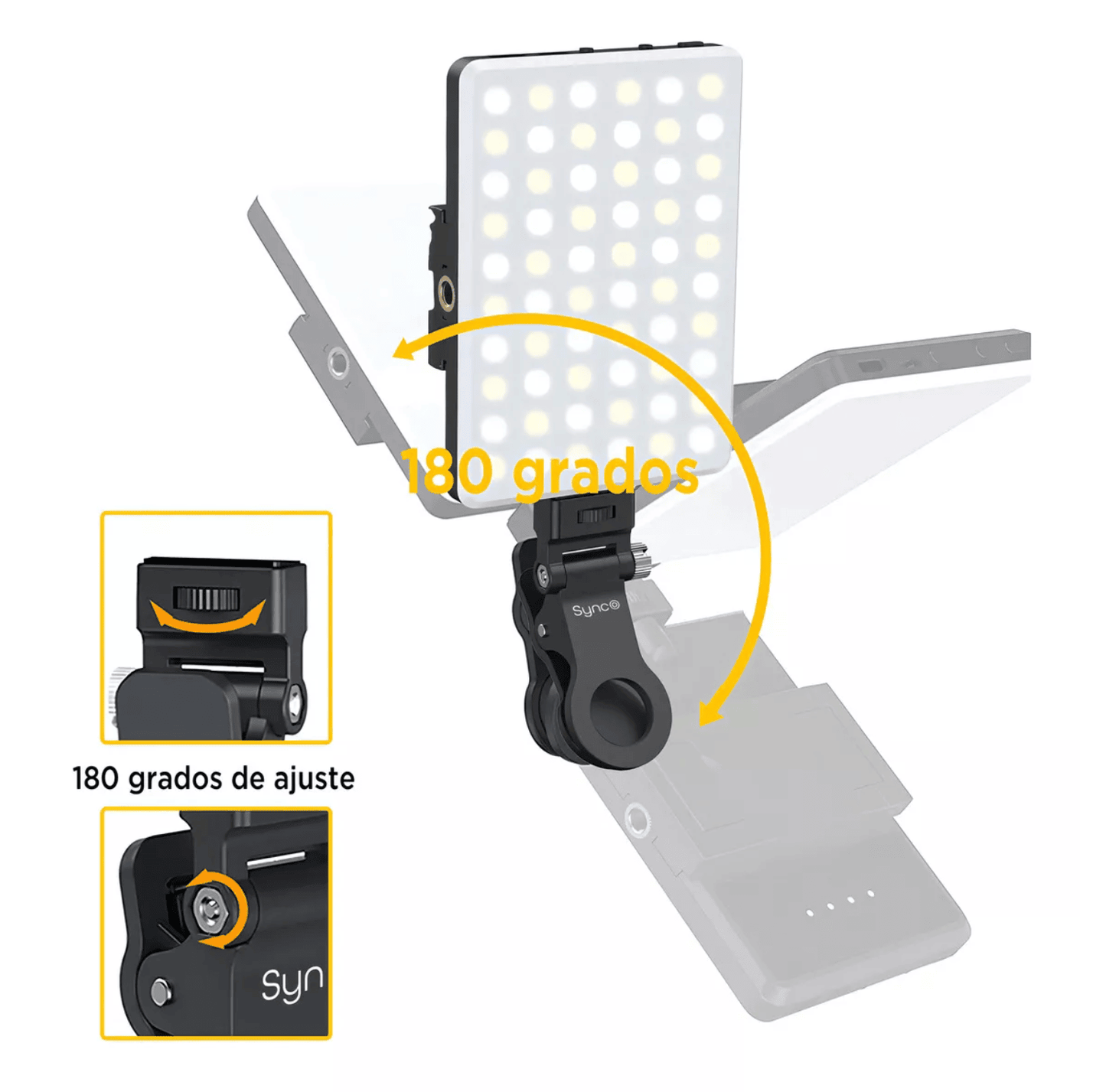 PANEL LUZ SELFIE LUZ CALIDA Y FRIA