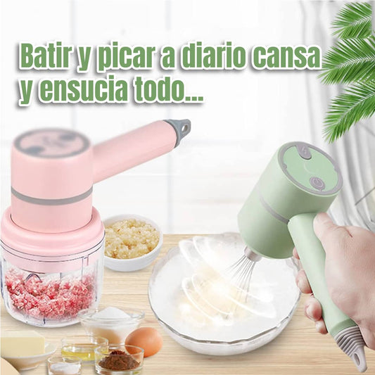 Mini Batidora Picador Eléctrico 2 En 1