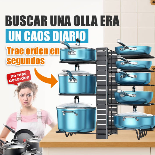 Organizador De Ollas Sartenes 8 Niveles